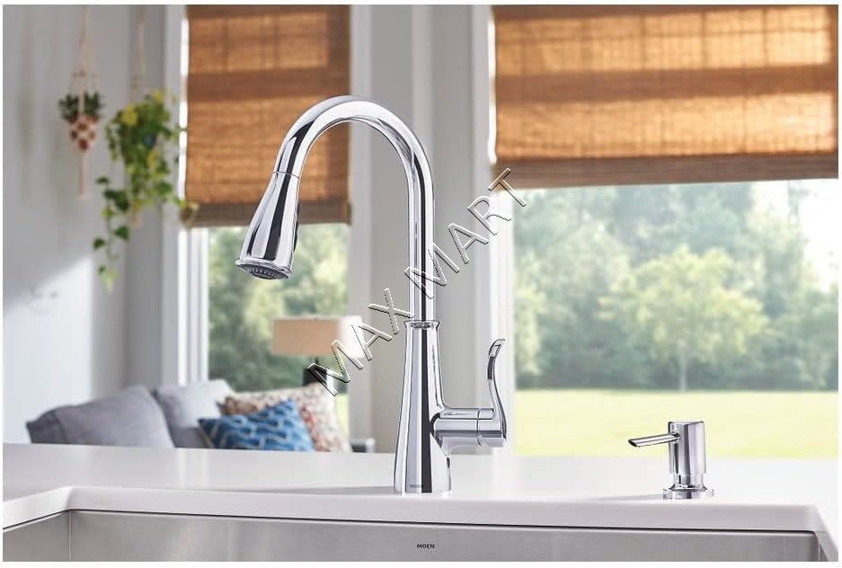 Moen Hadley 87245 Pull-Down Kitchen Faucet with Power Boost - Chrome