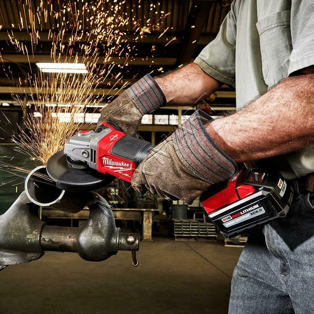 Milwaukee 2880-20 M18 FUEL Brushless Cordless 4-1/2-inch/5-inch Angle Grinder w/ Paddle Switch(Tool Only)