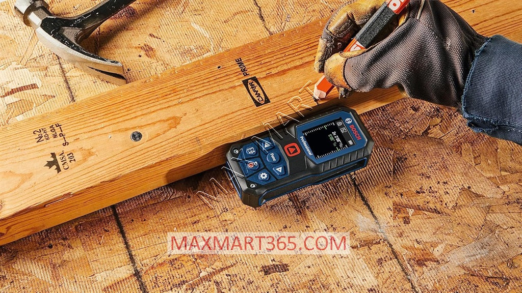 Bosch GLM165-22 Blaze 165ft Red Laser Distance Tape Measurer w/ Color Screen & Measurement Rounding