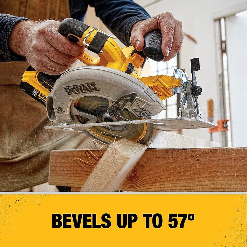 DEWALT DCS570B 20V XR Cordless Brushless 7-1/4-inch Circular Saw with Electric Brake (Tool Only)