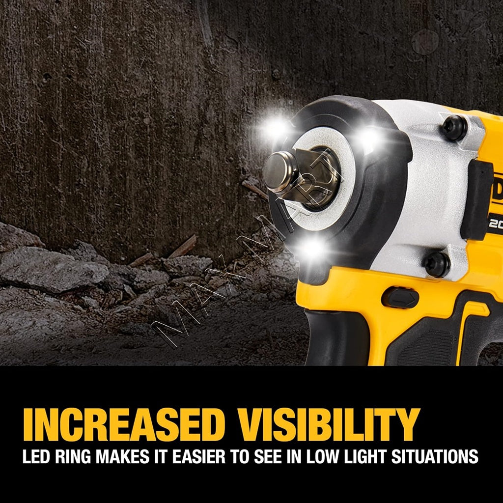 DEWALT DCF921B 20V ATOMIC Brushless Cordless 1/2-inch Impact Wrench Gun (Tool Only)