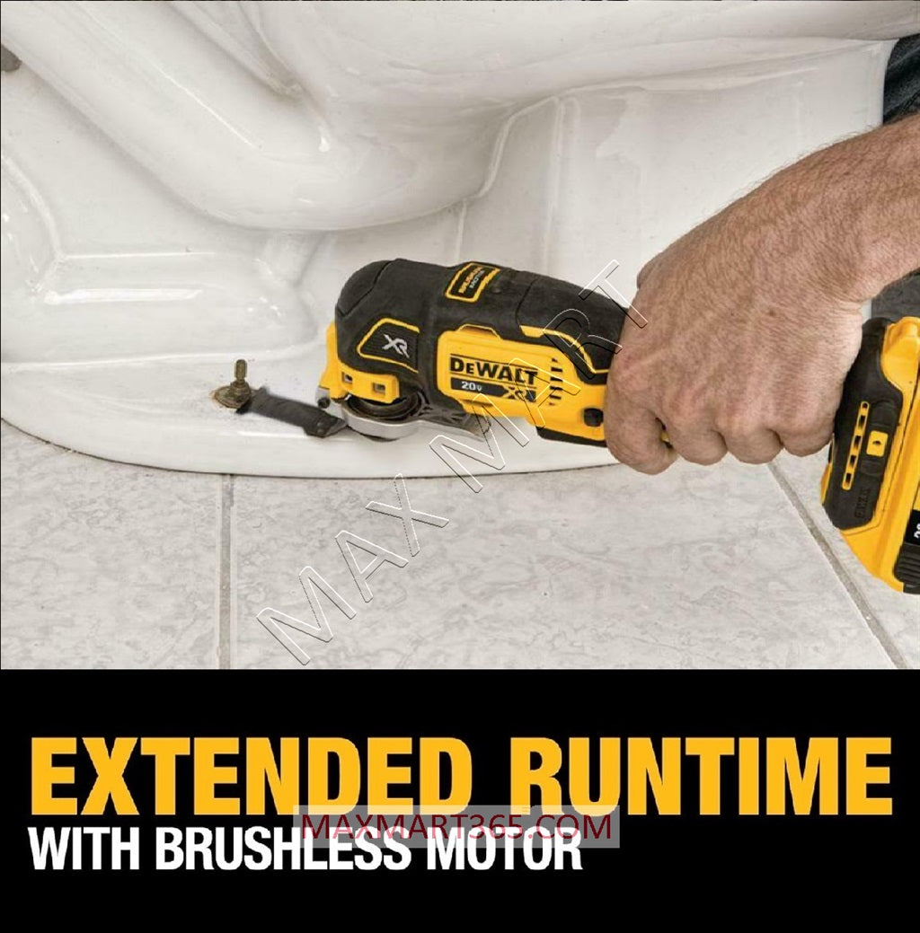 DEWALT DCS356B 20V XR 3-Speed Brushless Cordless Oscillating Tool Multi-Tool (Tool Only)