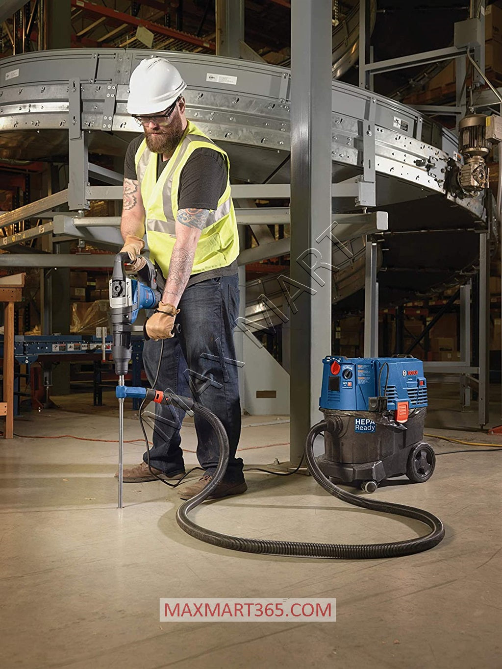 Bosch DH507 120V 10Amp Corded SDS-Max Concrete Demolition Hammer with Carry Case