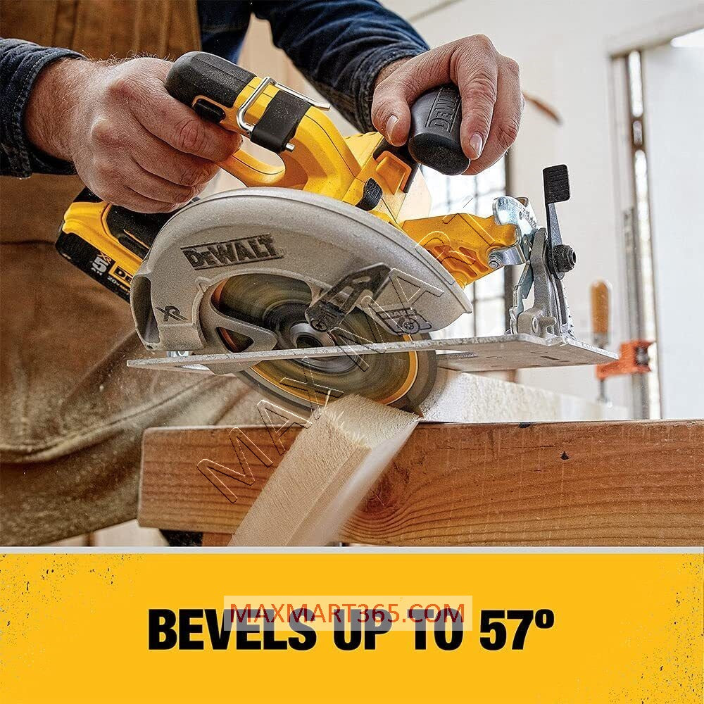 DEWALT DCS570B 20V XR Cordless Brushless 7-1/4-inch Circular Saw with Electric Brake (Tool Only)