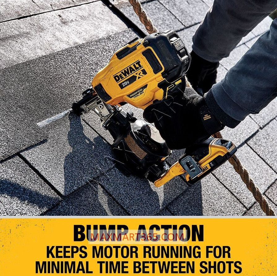 DEWALT DCN45RNB 20V XR Brushless Cordless 15-Degree Roofing Nailer (Tool Only)