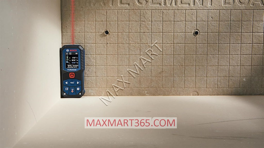 Bosch GLM165-22 Blaze 165ft Red Laser Distance Tape Measurer w/ Color Screen & Measurement Rounding