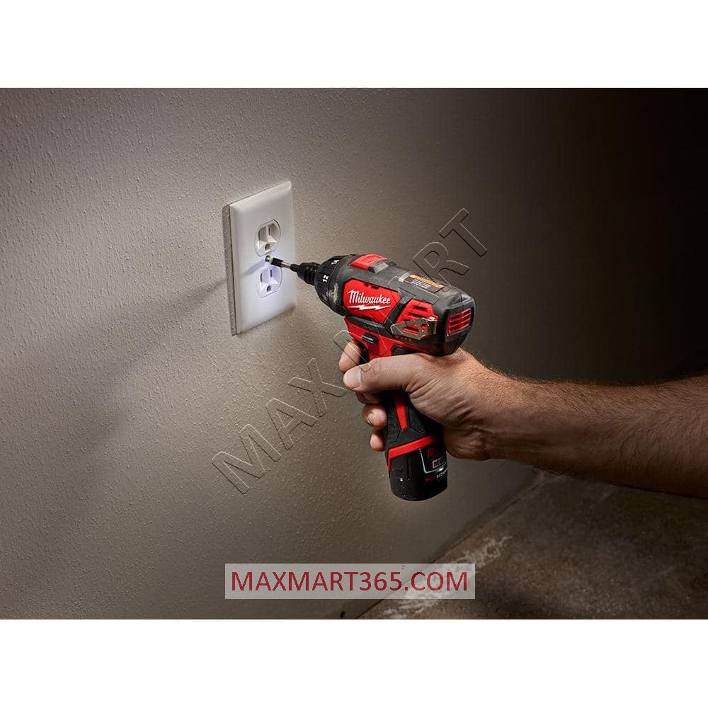 Milwaukee 2401-20 M12 无绳 1/4 英寸六角螺丝刀（仅工具）
