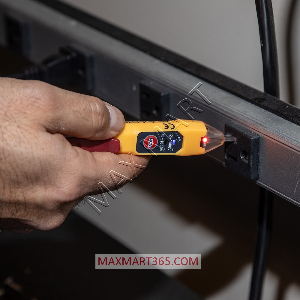 Klein Tools Dual Range Non-Contact Voltage Tester with Receptacle Outlet Tester Tool Set Kit NCVT2PKIT