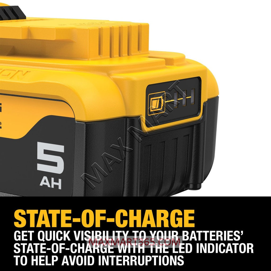 DEWALT 20V 5Ah 5.0Ah MAX XR Lithium-Ion Battery DCB205
