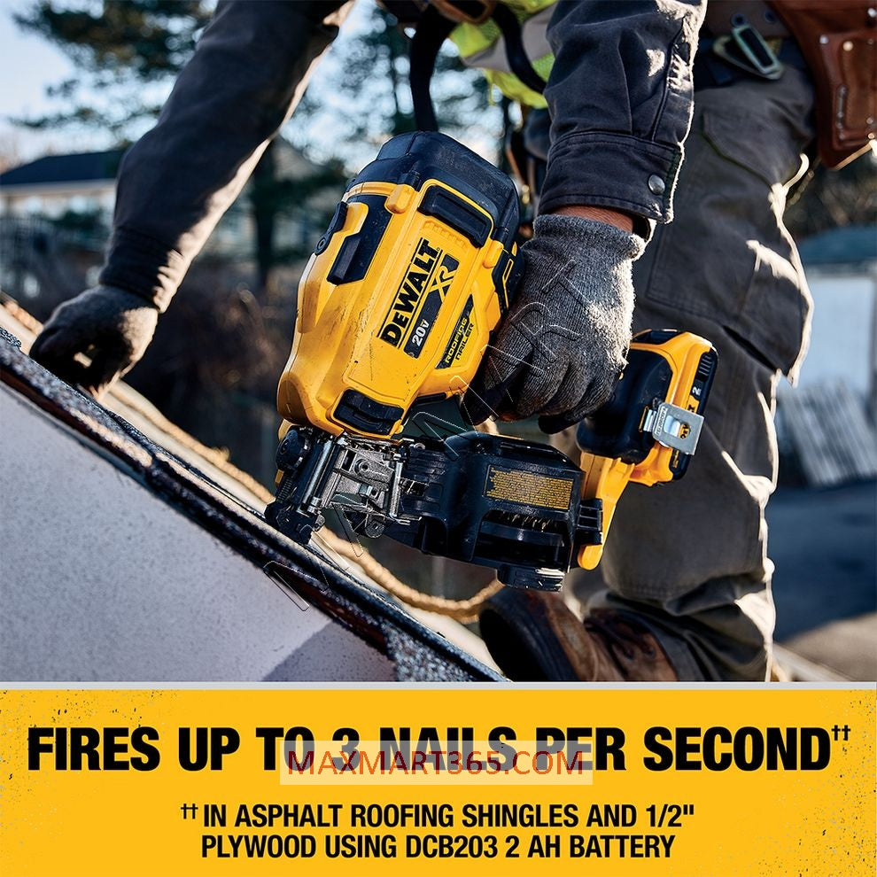 DEWALT DCN45RNB 20V XR Brushless Cordless 15-Degree Roofing Nailer (Tool Only)