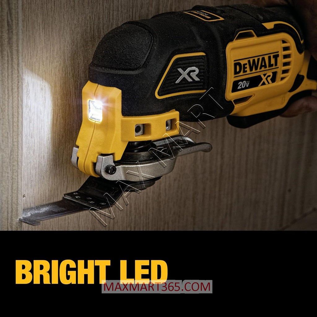 DEWALT DCS356B 20V XR 3-Speed Brushless Cordless Oscillating Tool Multi-Tool (Tool Only)