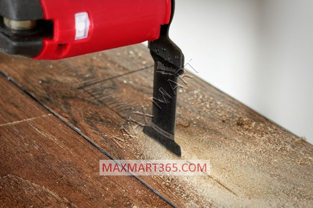 Milwaukee 49-25-1133 High Carbon Steel Universal Fit Japanese Teeth Hardwood Cutting Oscillating Multi Tool Blades (3-Pack)