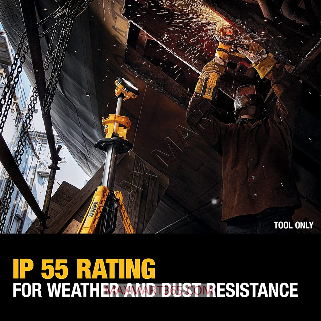 DEWALT DCL079B 20V Cordless LED Tripod Light Work Light (Tool Only)