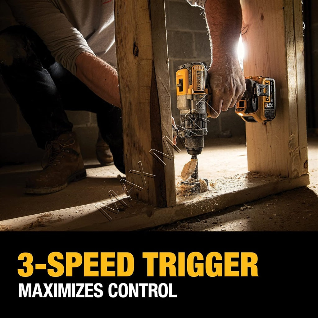 DEWALT DCD996B 20V XR Brushless Cordless 3-Speed 1/2-inch Hammer Drill/Driver (Tool Only)