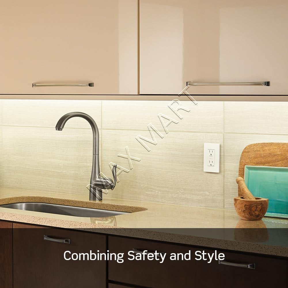 Leviton Decora 20A 20Amp Tamper-Resistant TR Slim GFCI Receptacle Outlet Plug