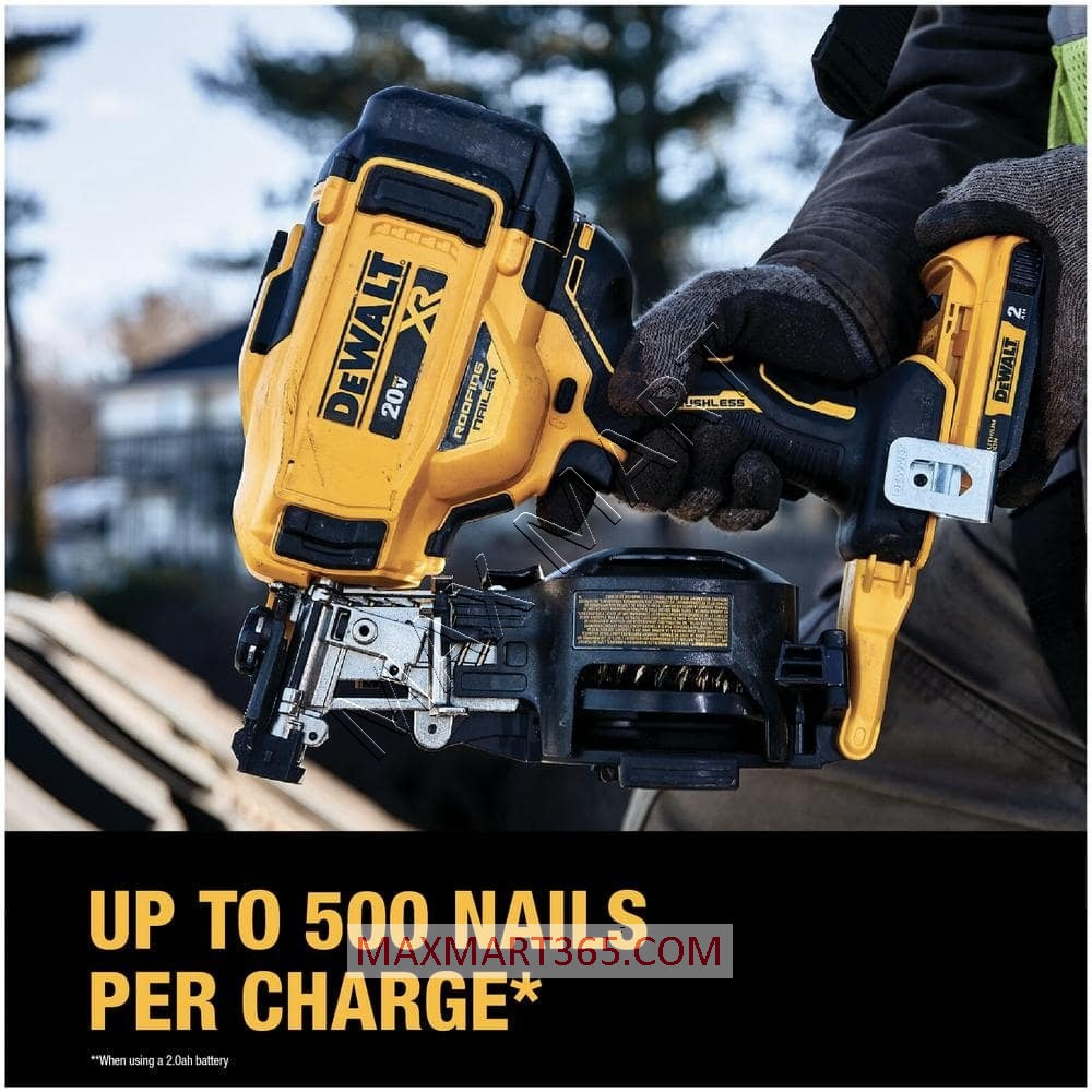 DEWALT DCN45RNB 20V XR Brushless Cordless 15-Degree Roofing Nailer (Tool Only)