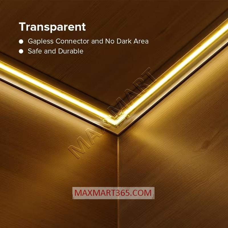 L-Shaped Corner Joint Connector Adapter for 8mm Solderless LED Strip Light