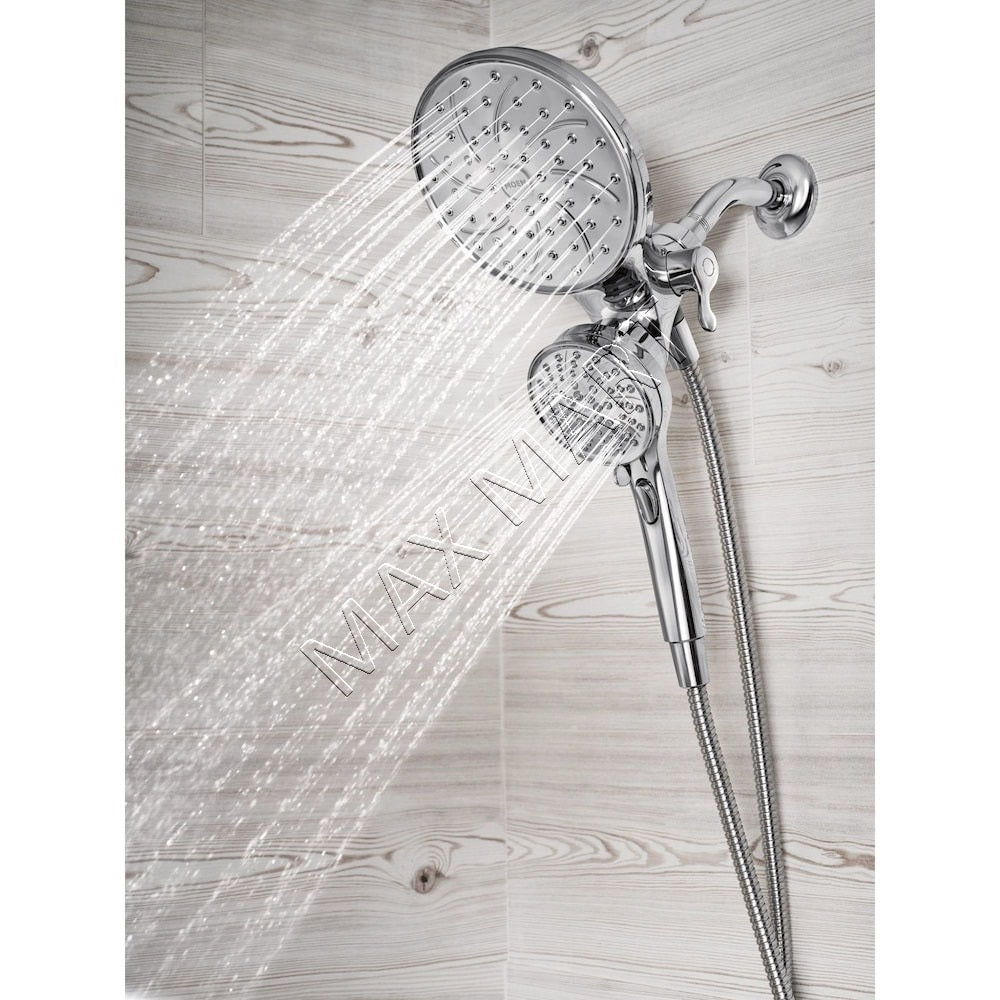 MOEN Brecklyn 82611 6-Spray Bathtub Shower Faucet with Magnetix Rain Shower Head - Chrome