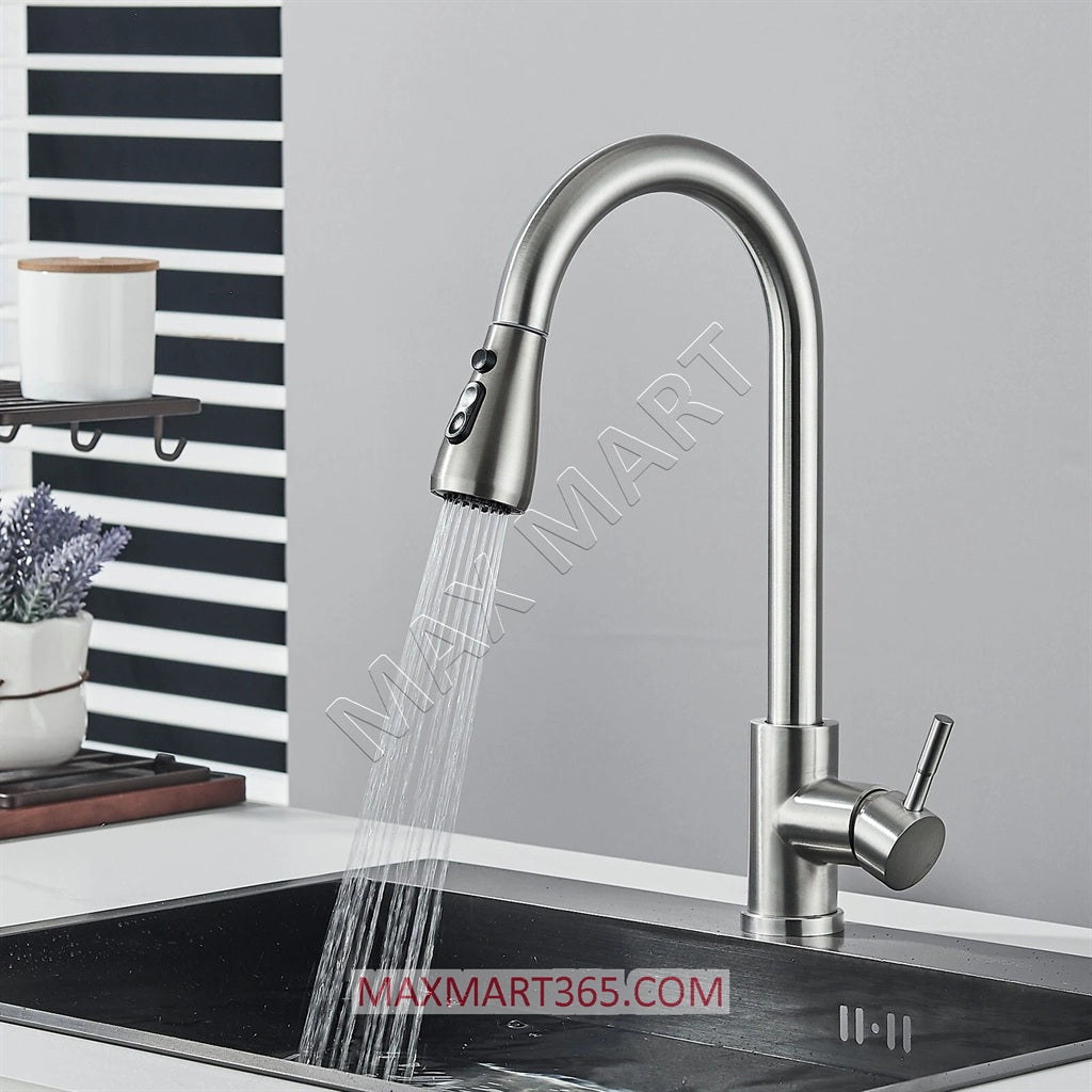 Premium Single-Handle Kitchen Faucet with Pull-Down Sprayer
