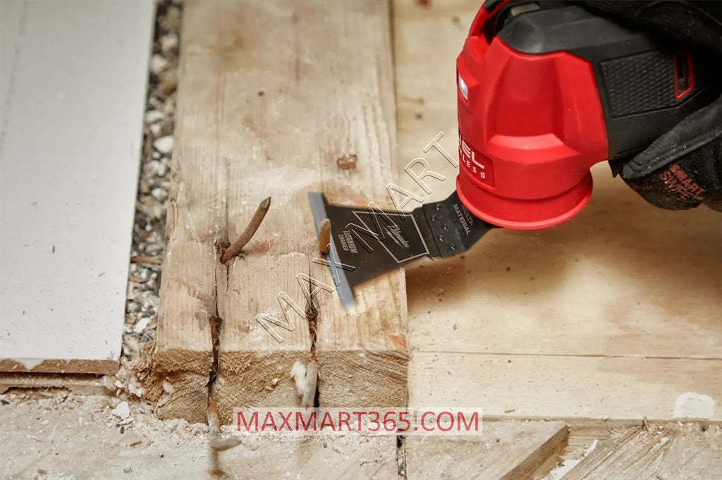 Milwaukee 49-25-1243 Titanium Bi-Metal Universal Fit Wood and Metal Oscillating Multi-Tool Blade (3-Pack)